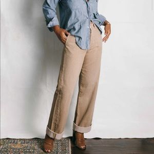 NWT Imogene + Willie Kate Washed Khaki Twill Pant